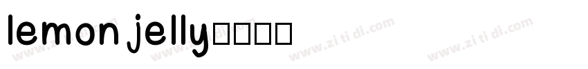 lemon jelly字体转换